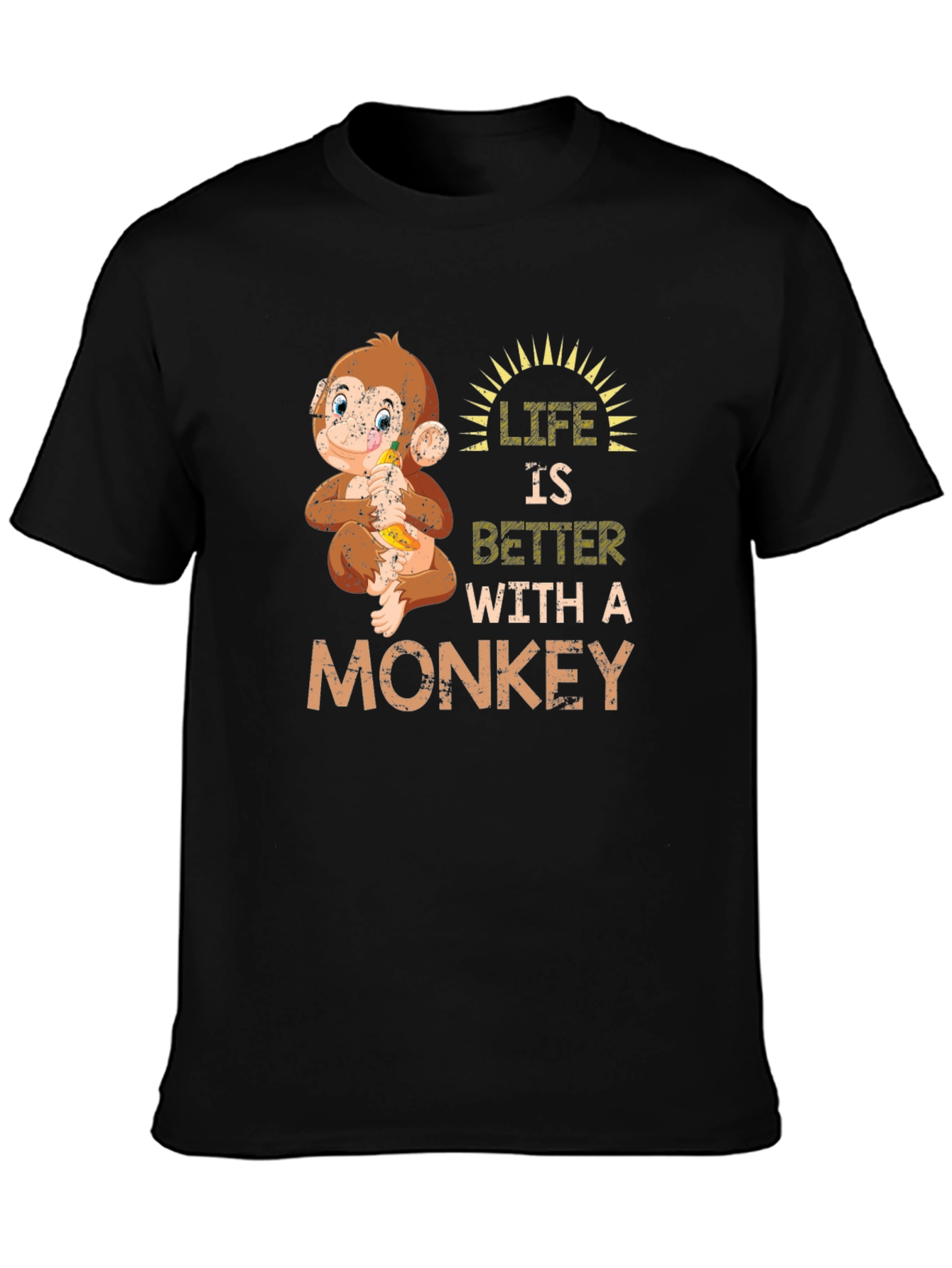 Life is Better with a Monkey T-Shirt
