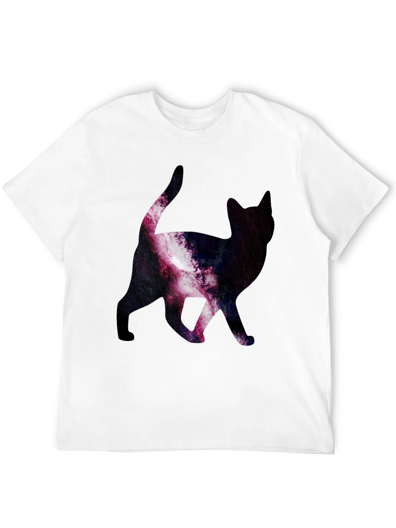 Galaxy Cat Print T-Shirt - Stylish & Unique
