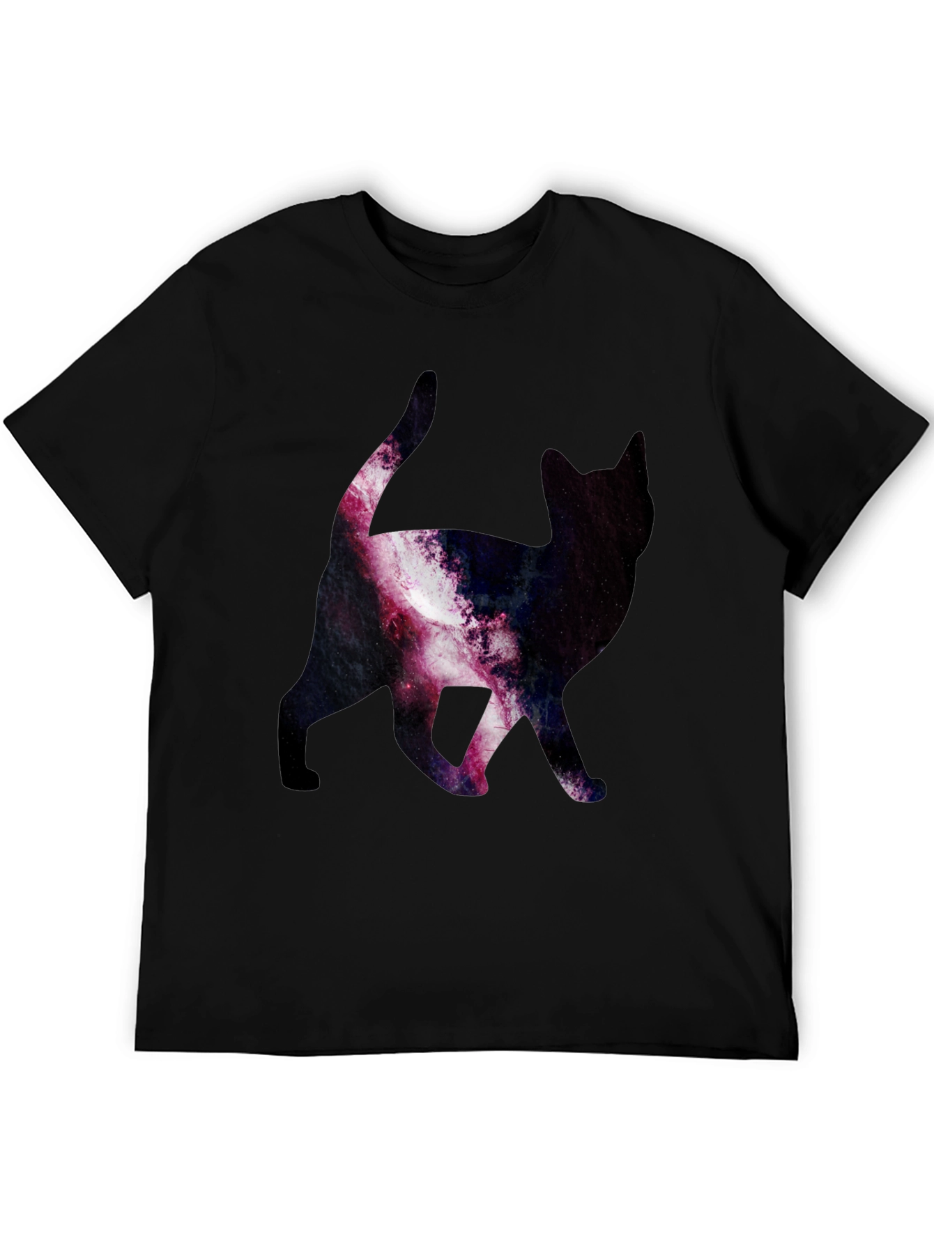 Galaxy Cat Print T-Shirt - Stylish & Unique