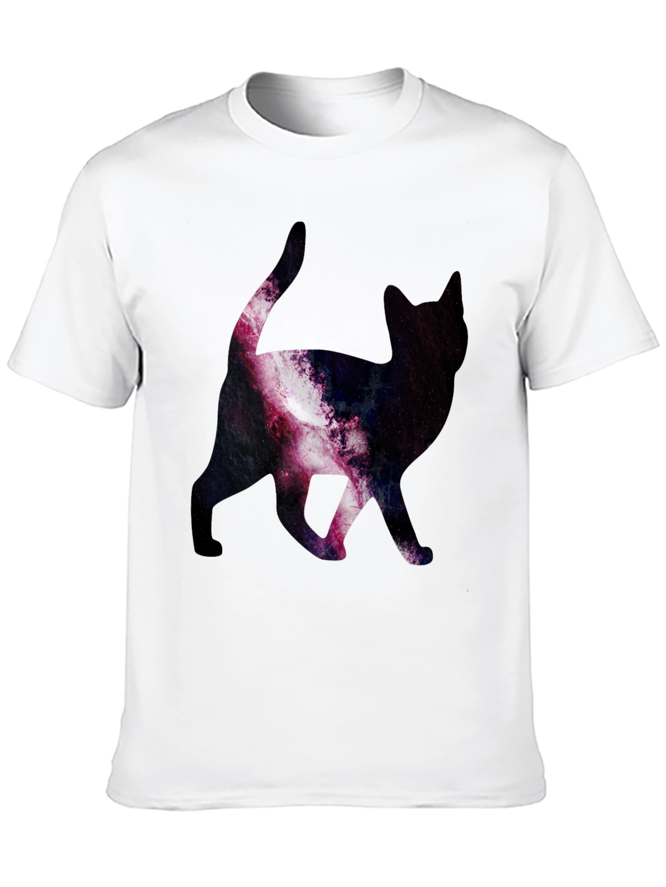 Galaxy Cat Print T-Shirt - Stylish & Unique