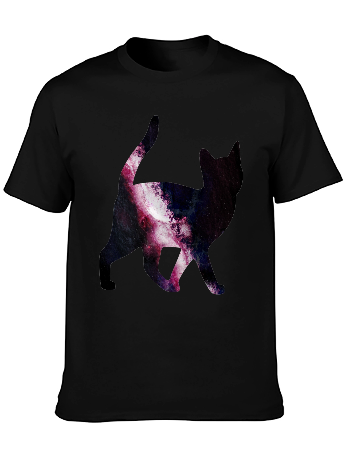 Galaxy Cat Print T-Shirt - Stylish & Unique