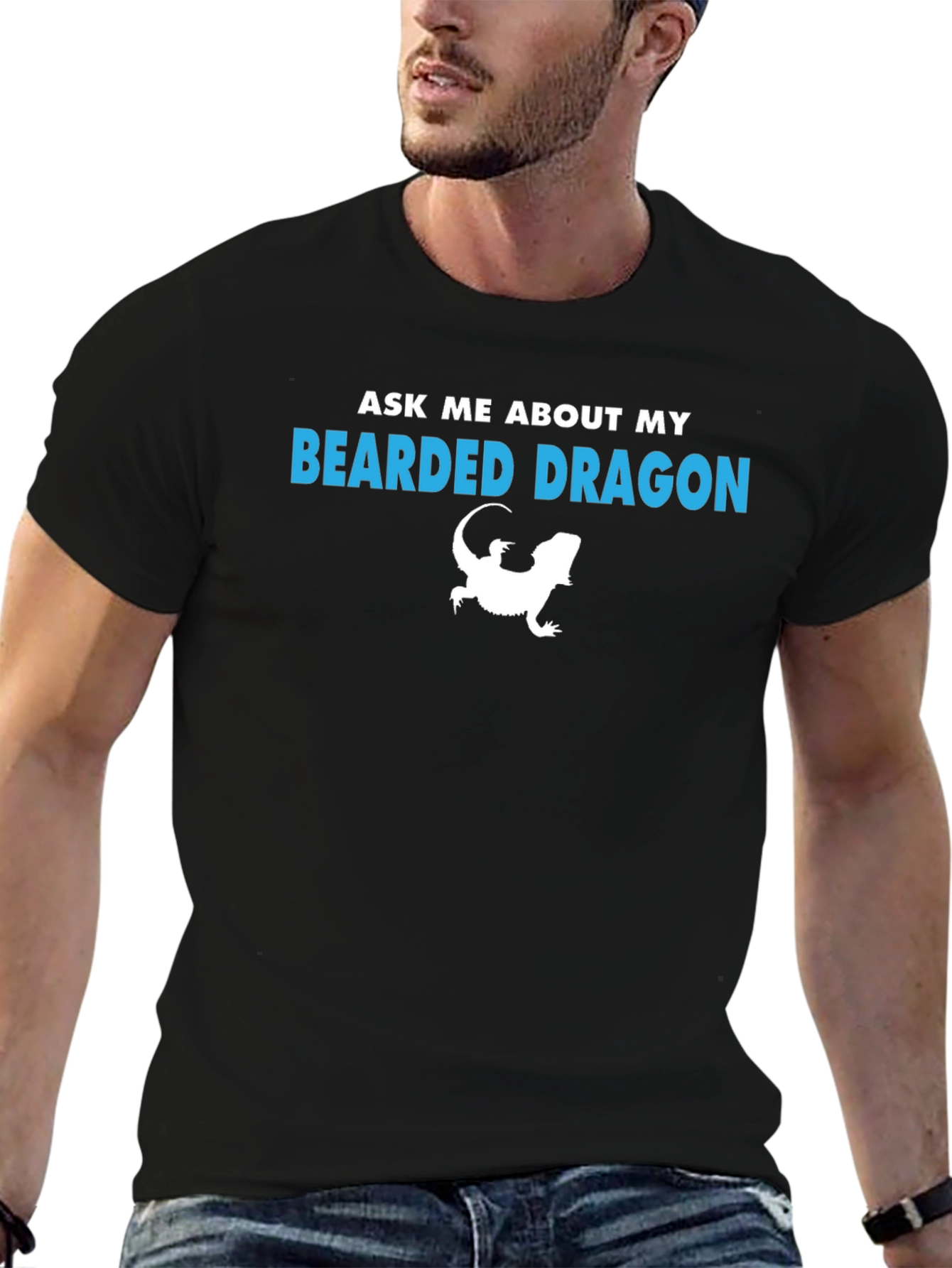 Bearded Dragon T-Shirt - Ask Me About My Lizard!