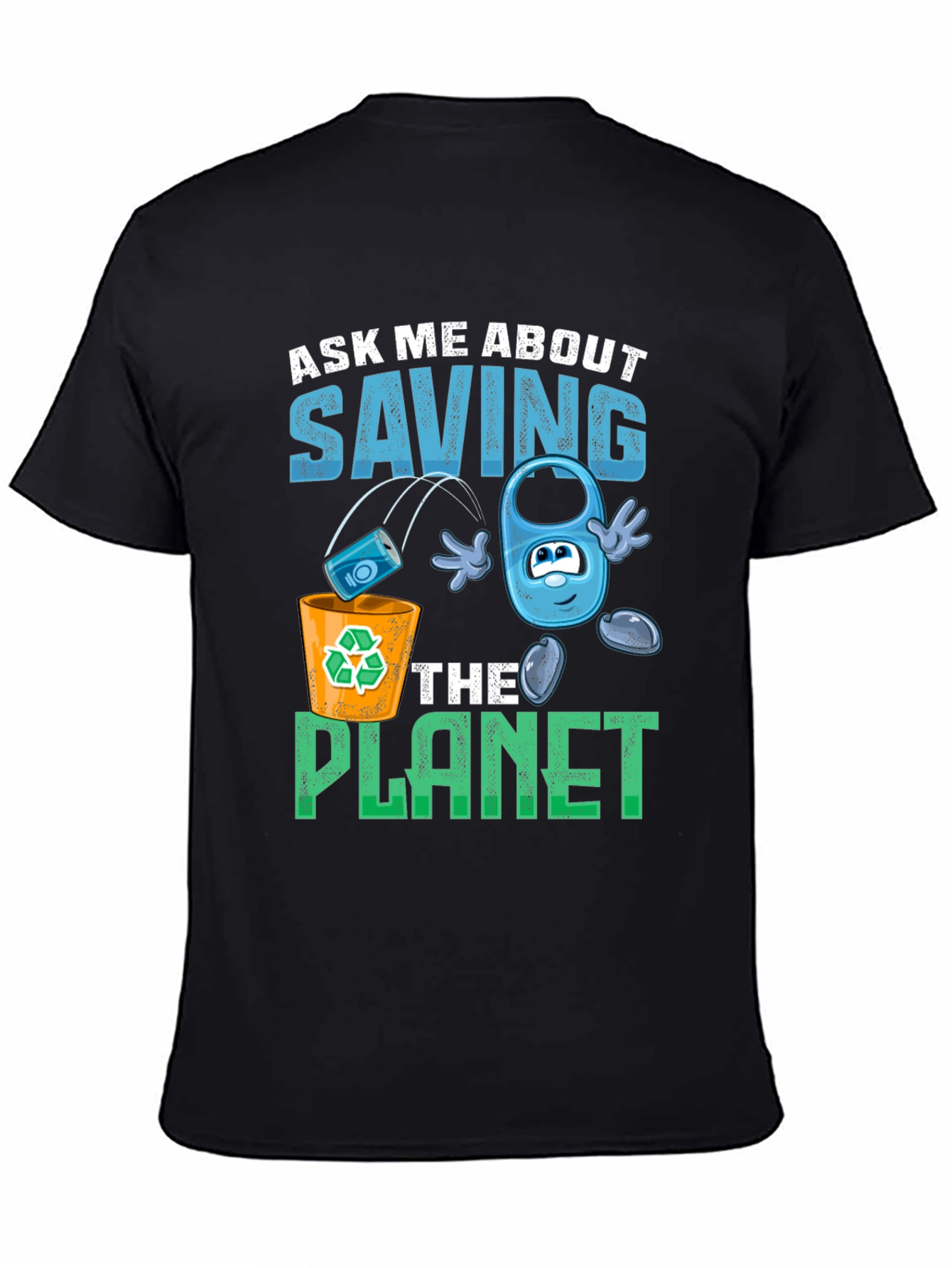 Eco-Friendly Save the Planet Graphic T-Shirt
