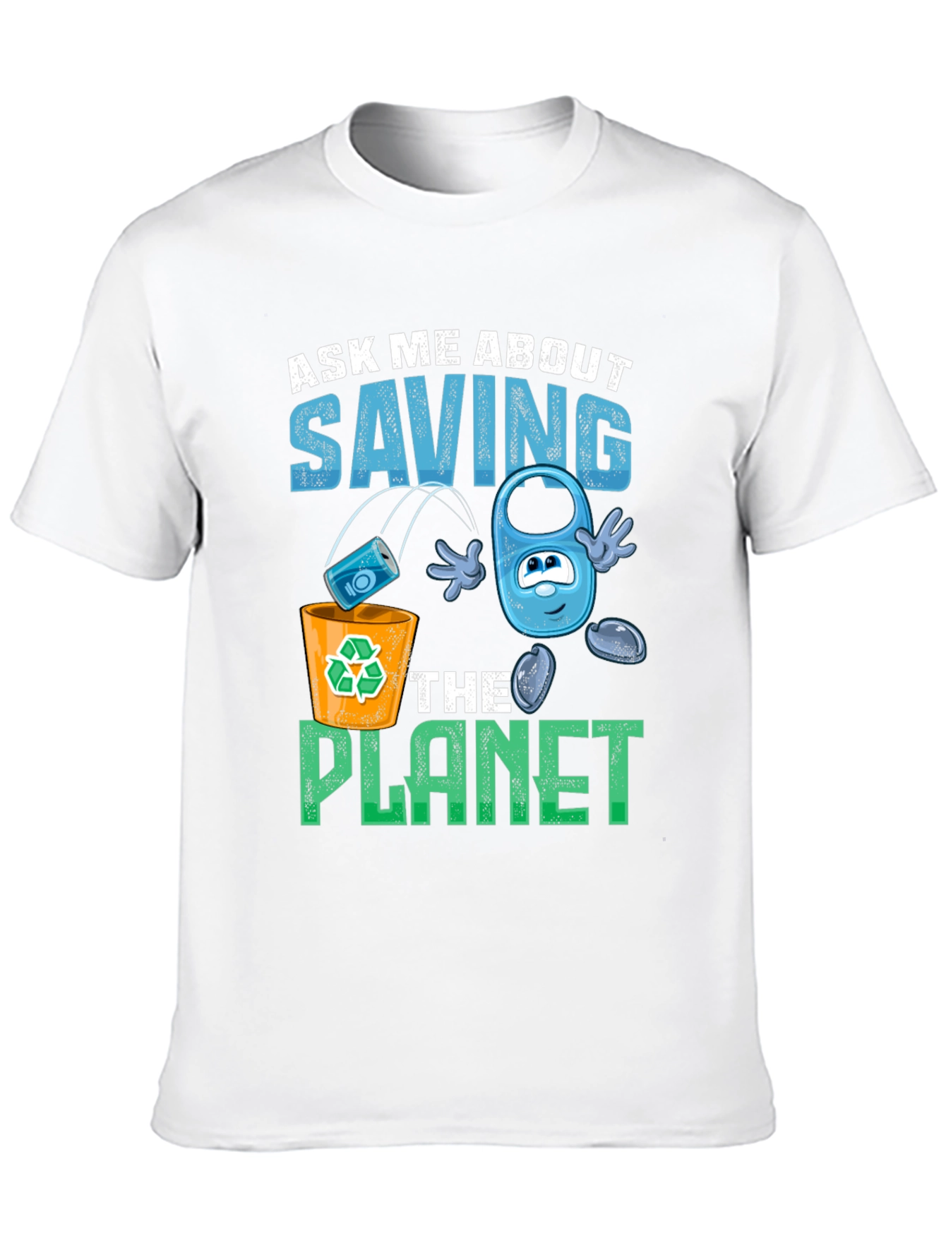 Eco-Friendly Save the Planet Graphic T-Shirt
