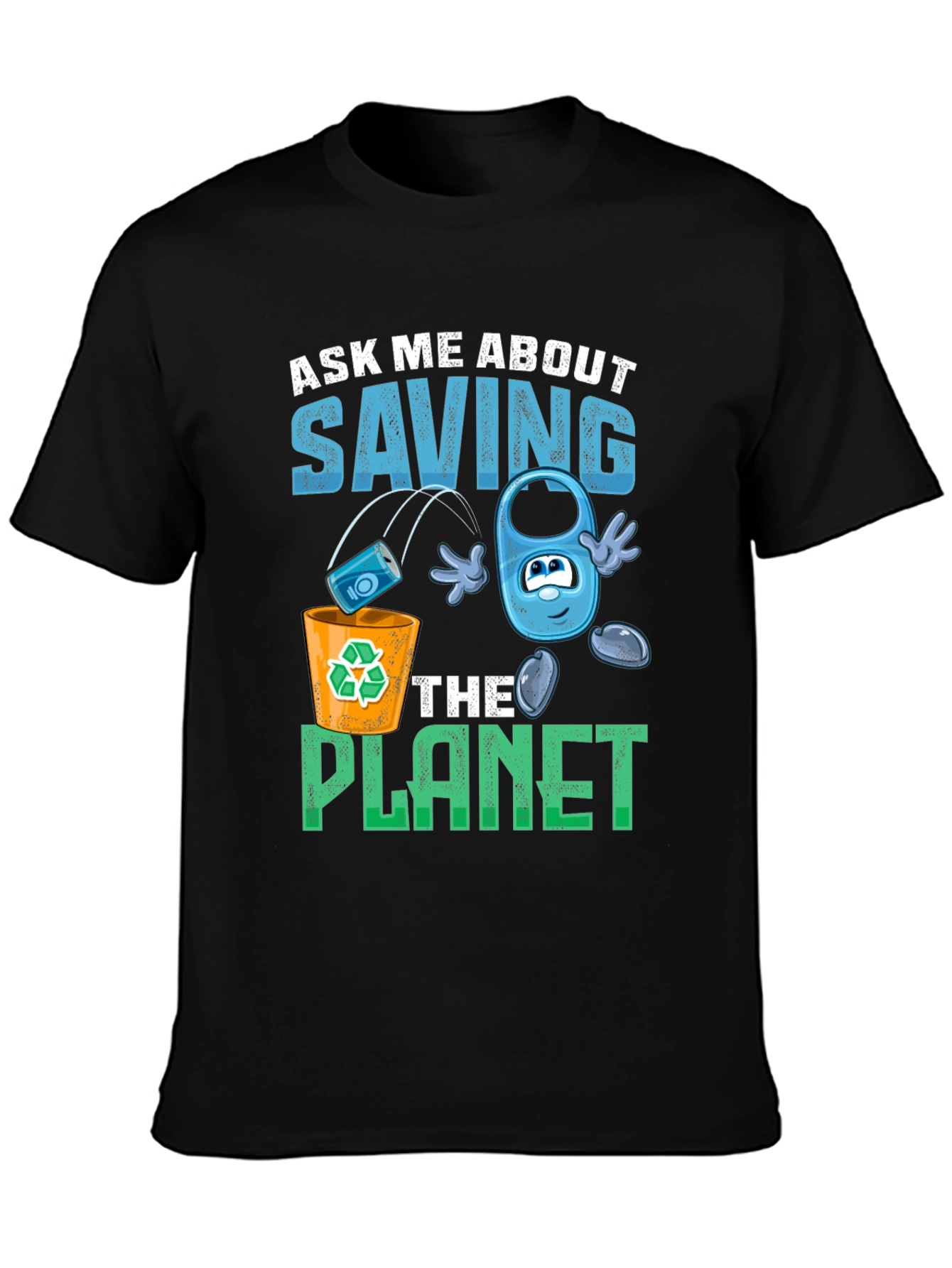 Eco-Friendly Save the Planet Graphic T-Shirt