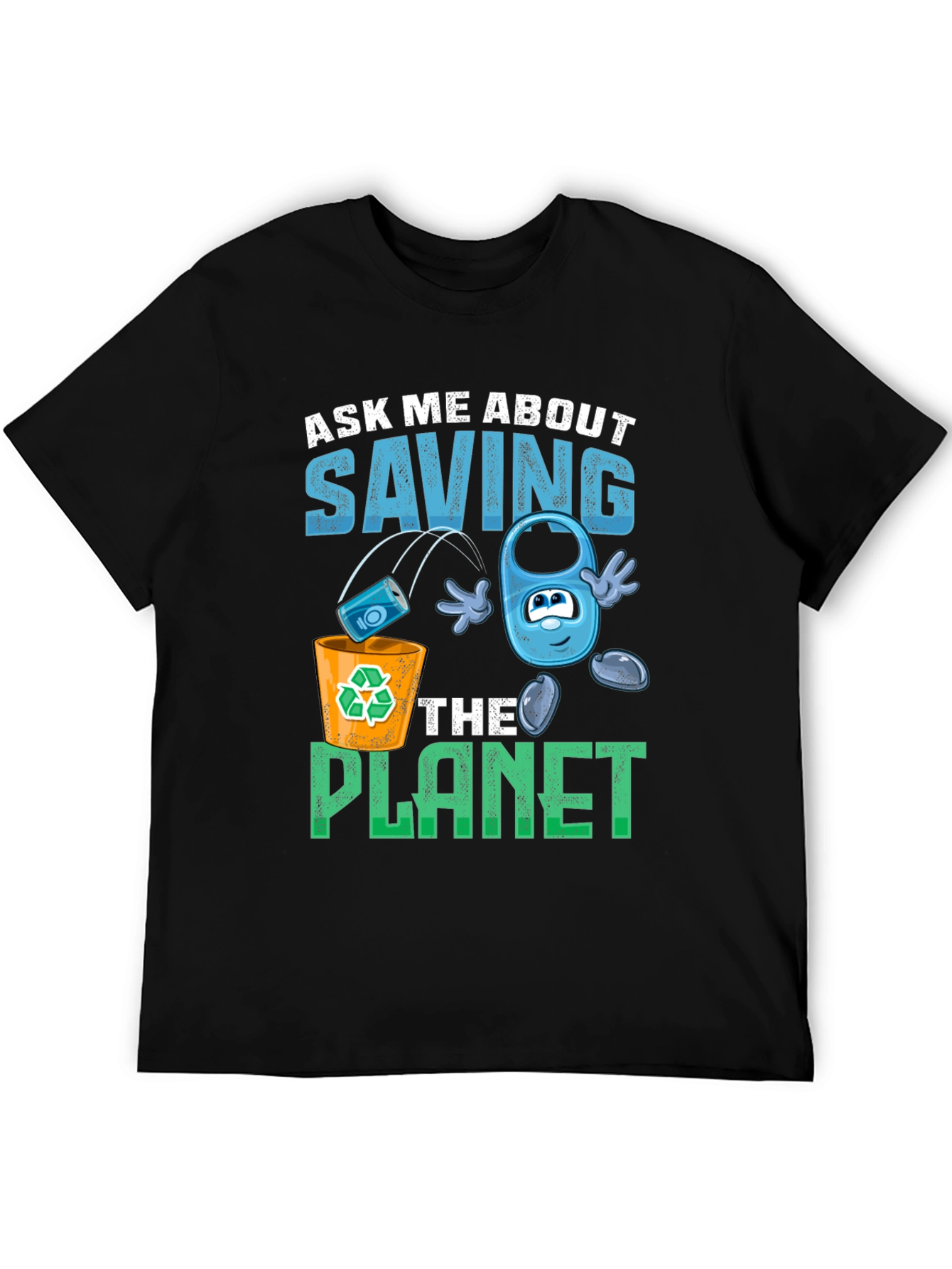 Eco-Friendly Save the Planet Graphic T-Shirt