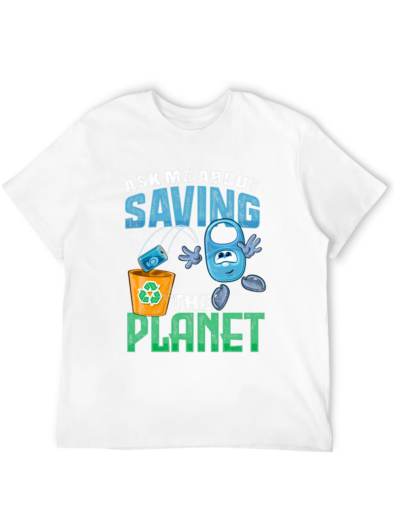 Eco-Friendly Save the Planet Graphic T-Shirt