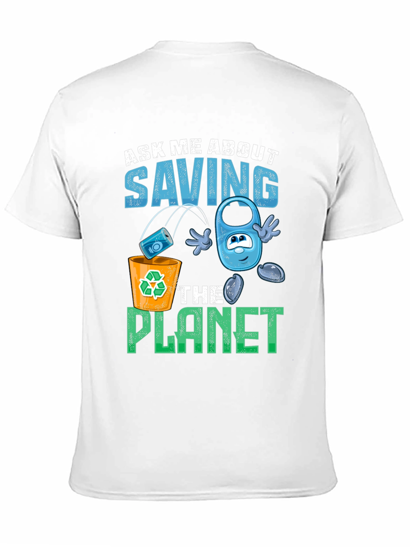Eco-Friendly Save the Planet Graphic T-Shirt