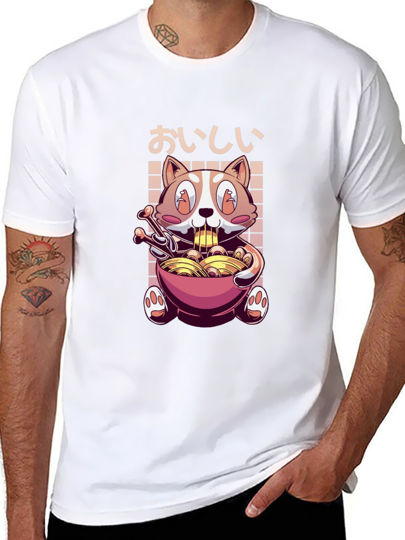 Ramen Cat T-Shirt - Kawaii Noodle Lover Tee