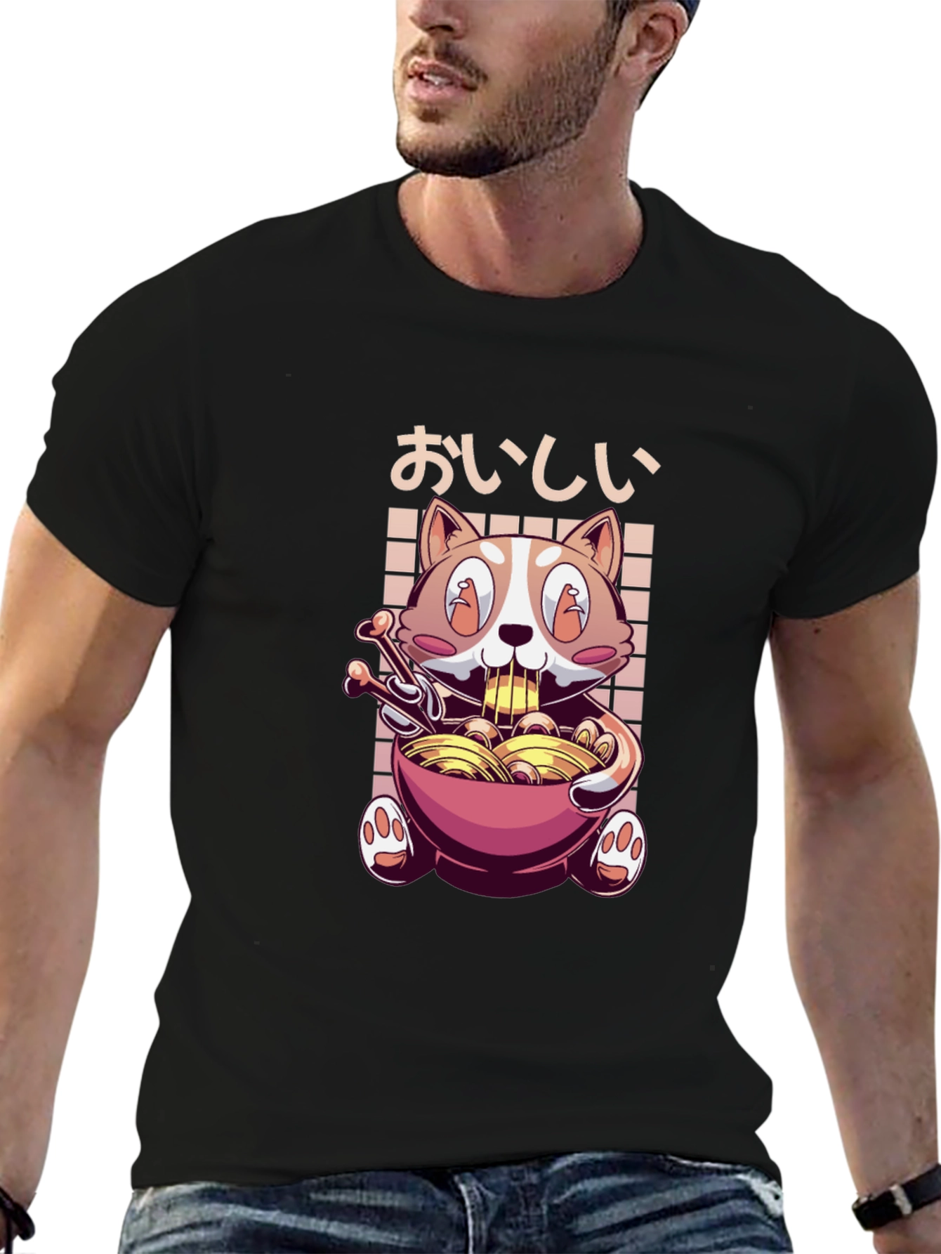 Ramen Cat T-Shirt - Kawaii Noodle Lover Tee