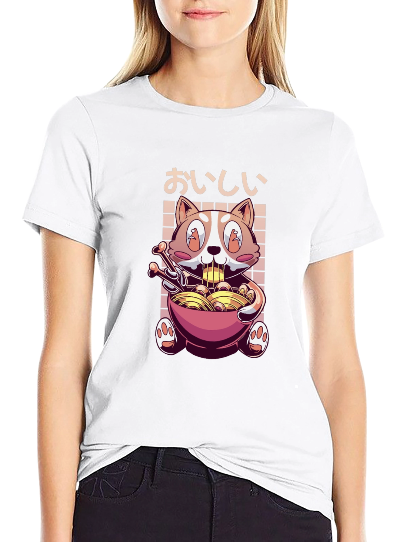 Ramen Cat T-Shirt - Kawaii Noodle Lover Tee