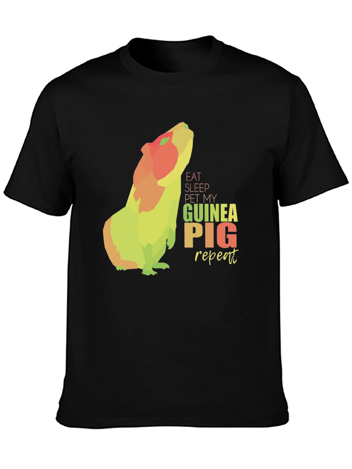 Eat Sleep Pet My Guinea Pig Repeat T-Shirt