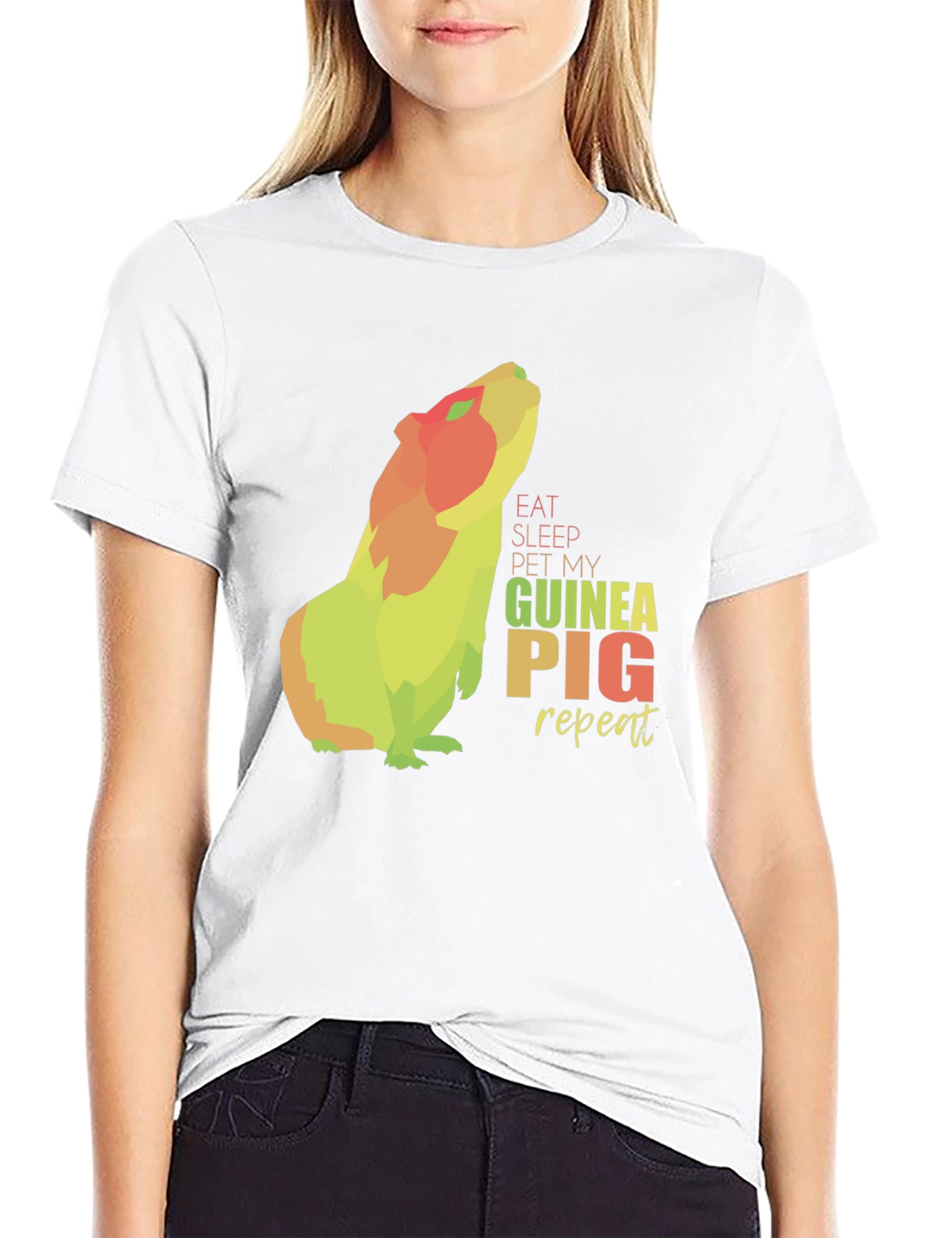 Eat Sleep Pet My Guinea Pig Repeat T-Shirt