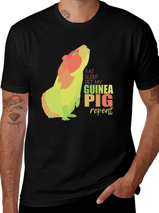 Eat Sleep Pet My Guinea Pig Repeat T-Shirt