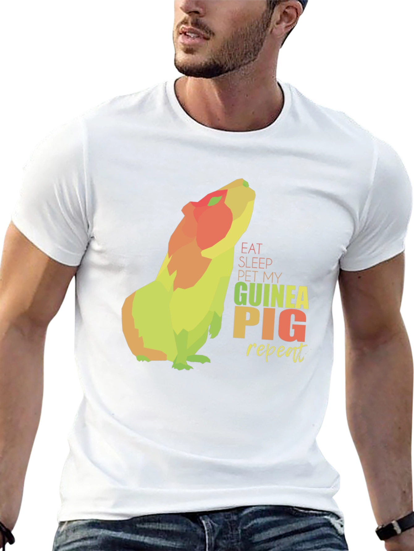 Eat Sleep Pet My Guinea Pig Repeat T-Shirt