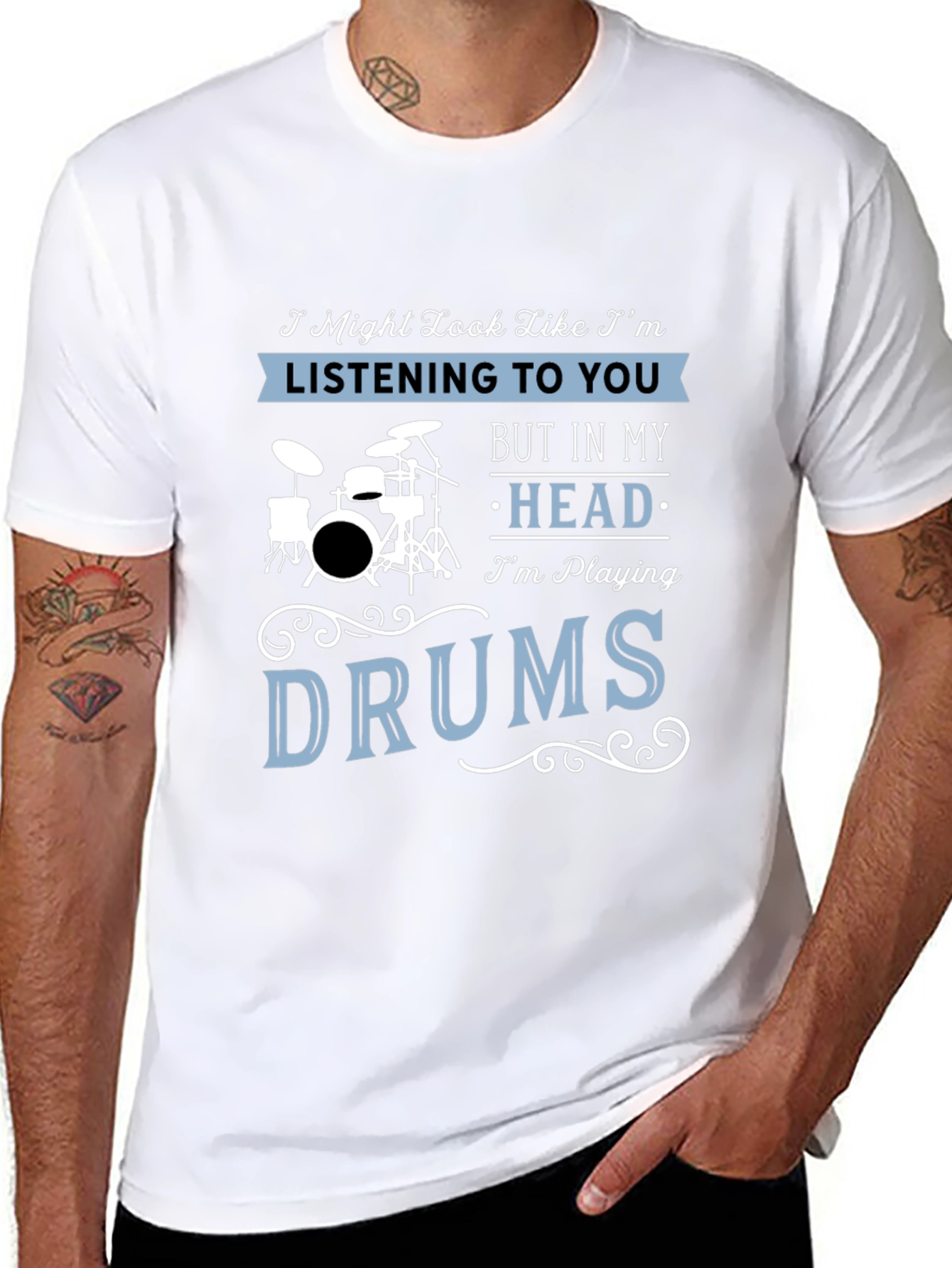 Funny Drummer T-Shirt - Im Playing Drums