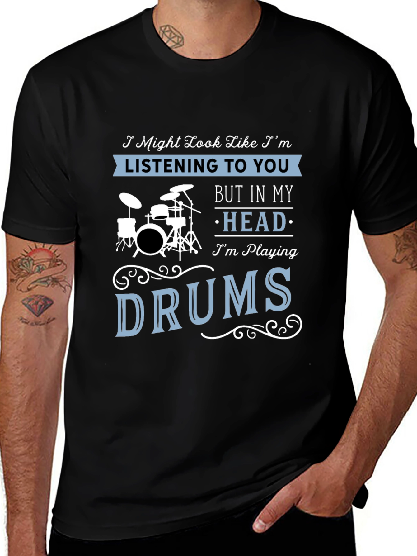 Funny Drummer T-Shirt - Im Playing Drums