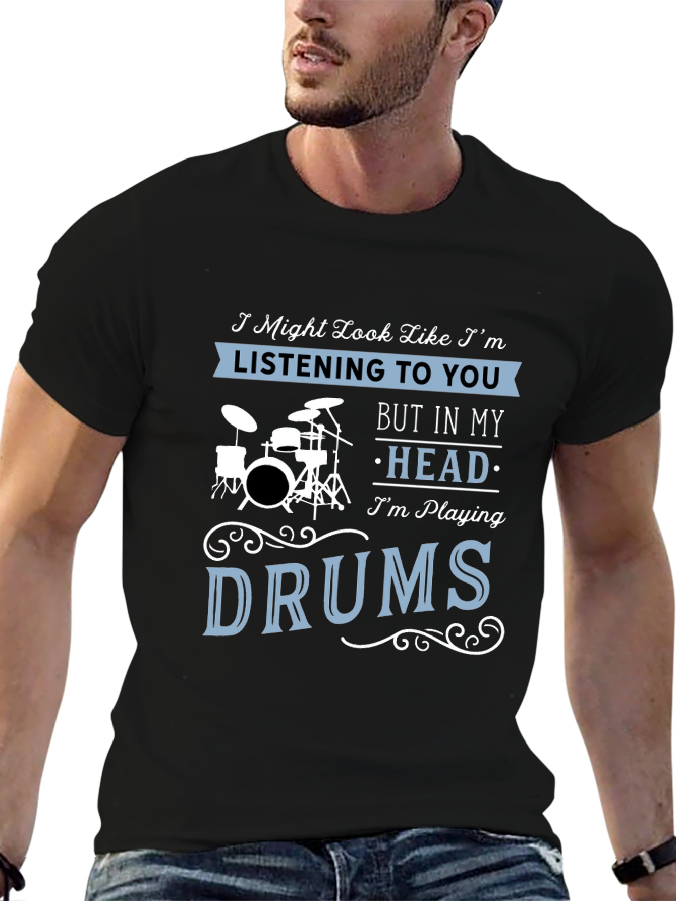 Funny Drummer T-Shirt - Im Playing Drums