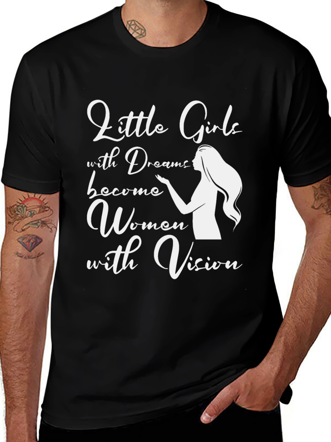 Inspirational Womens T-Shirt - Little Girls with Dreams