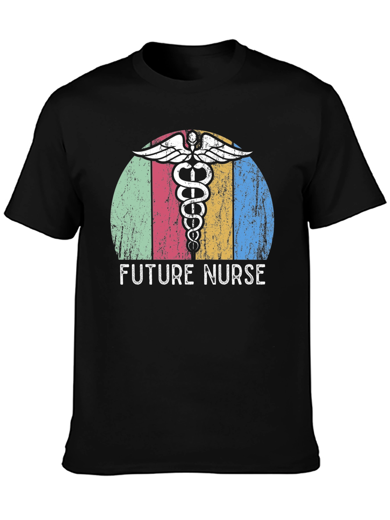 Future Nurse Graphic Tee - Black Cotton