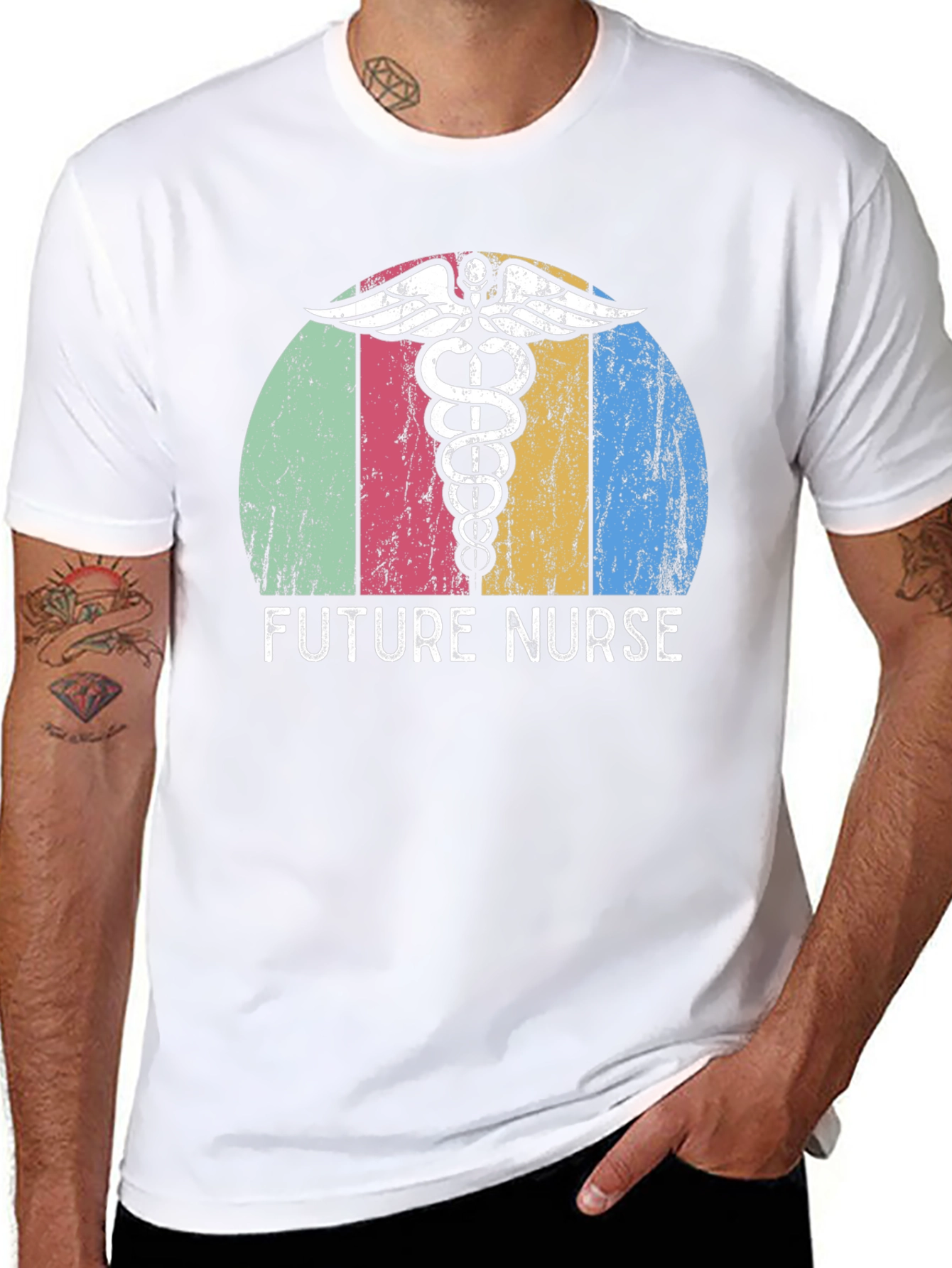 Future Nurse Graphic Tee - Black Cotton