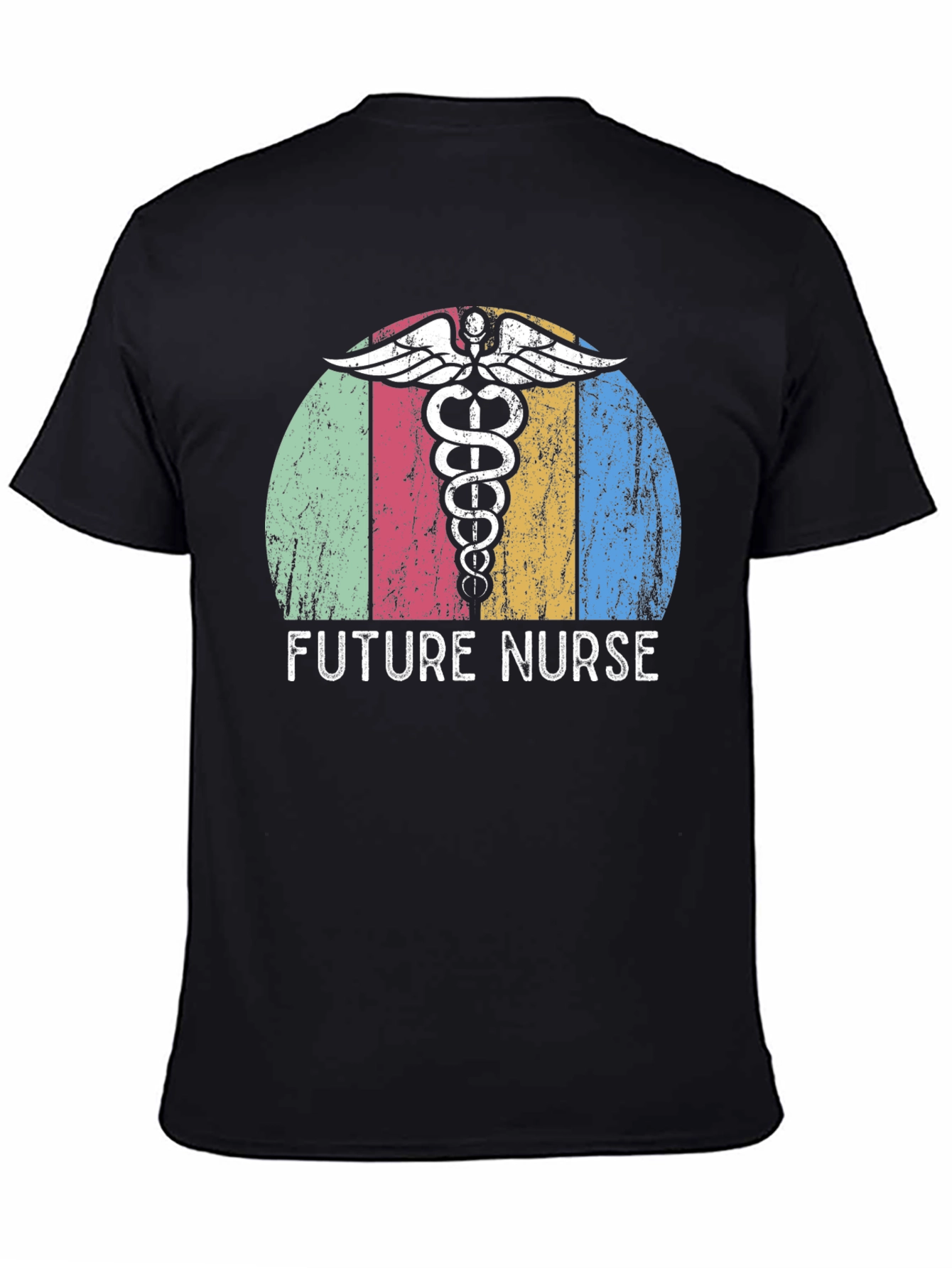 Future Nurse Graphic Tee - Black Cotton