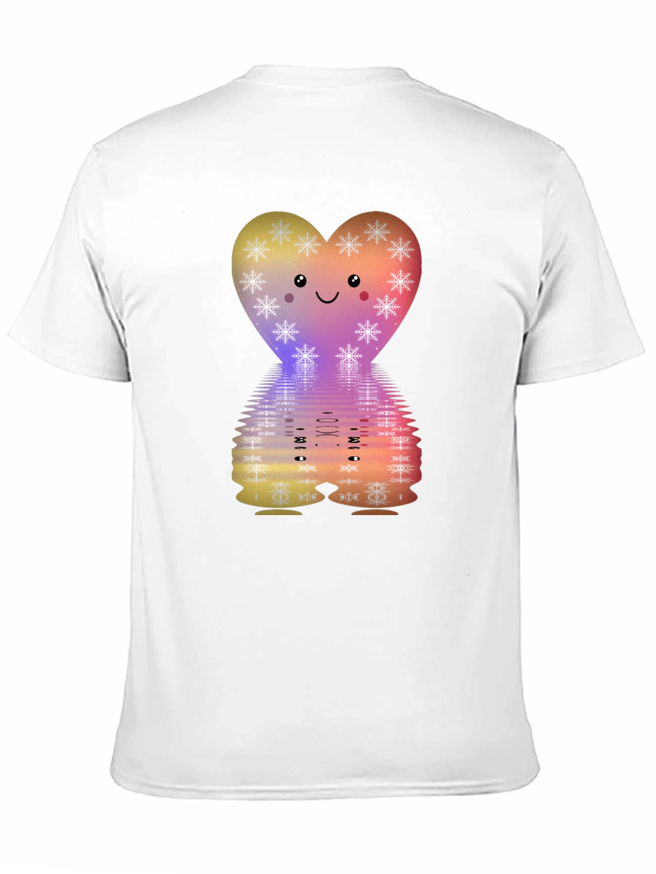 Cute Heart Snowflake Graphic Tee