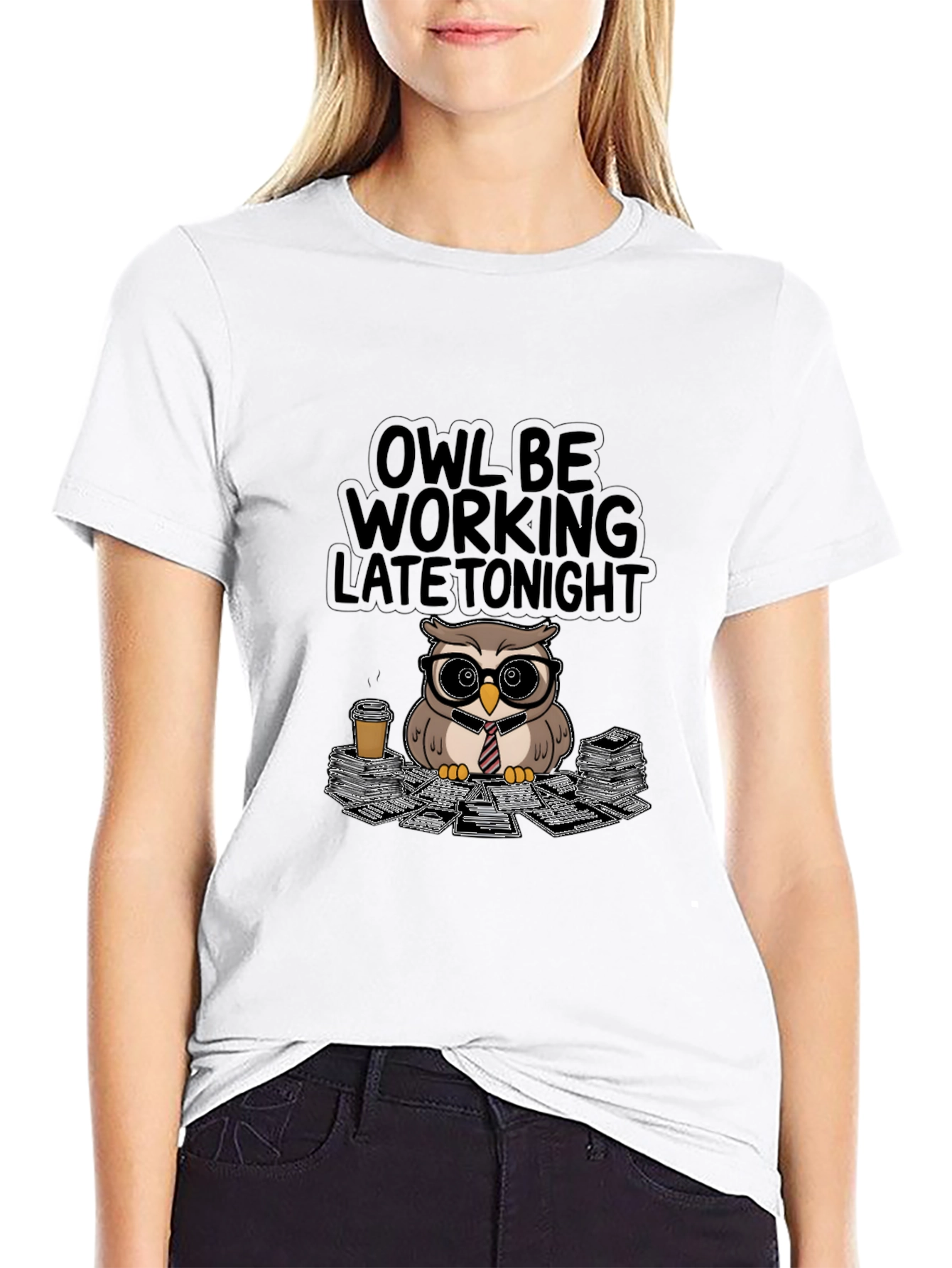Owl Be Working Late Tonight T-Shirt