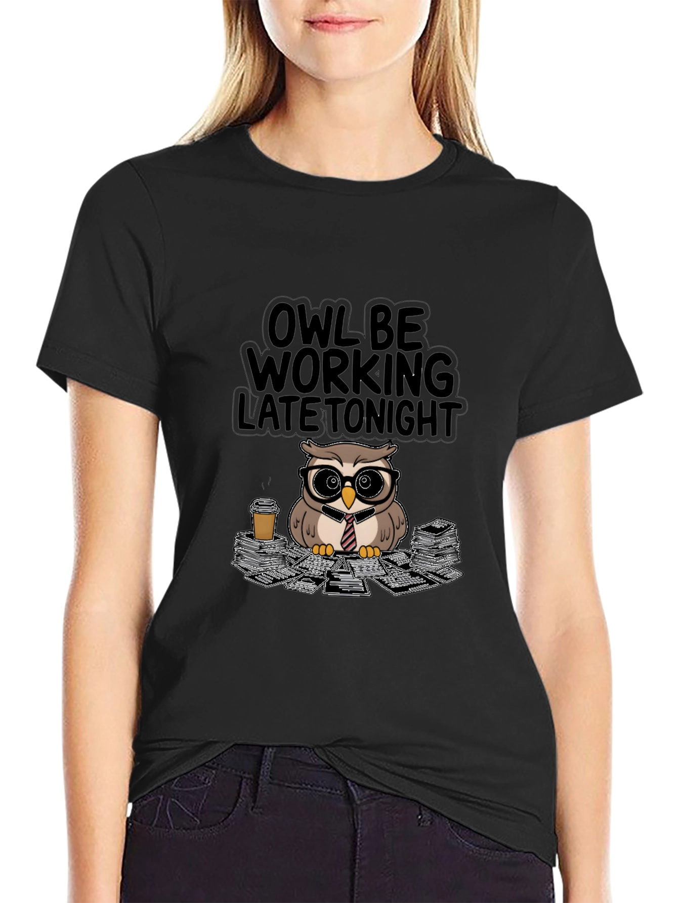 Owl Be Working Late Tonight T-Shirt