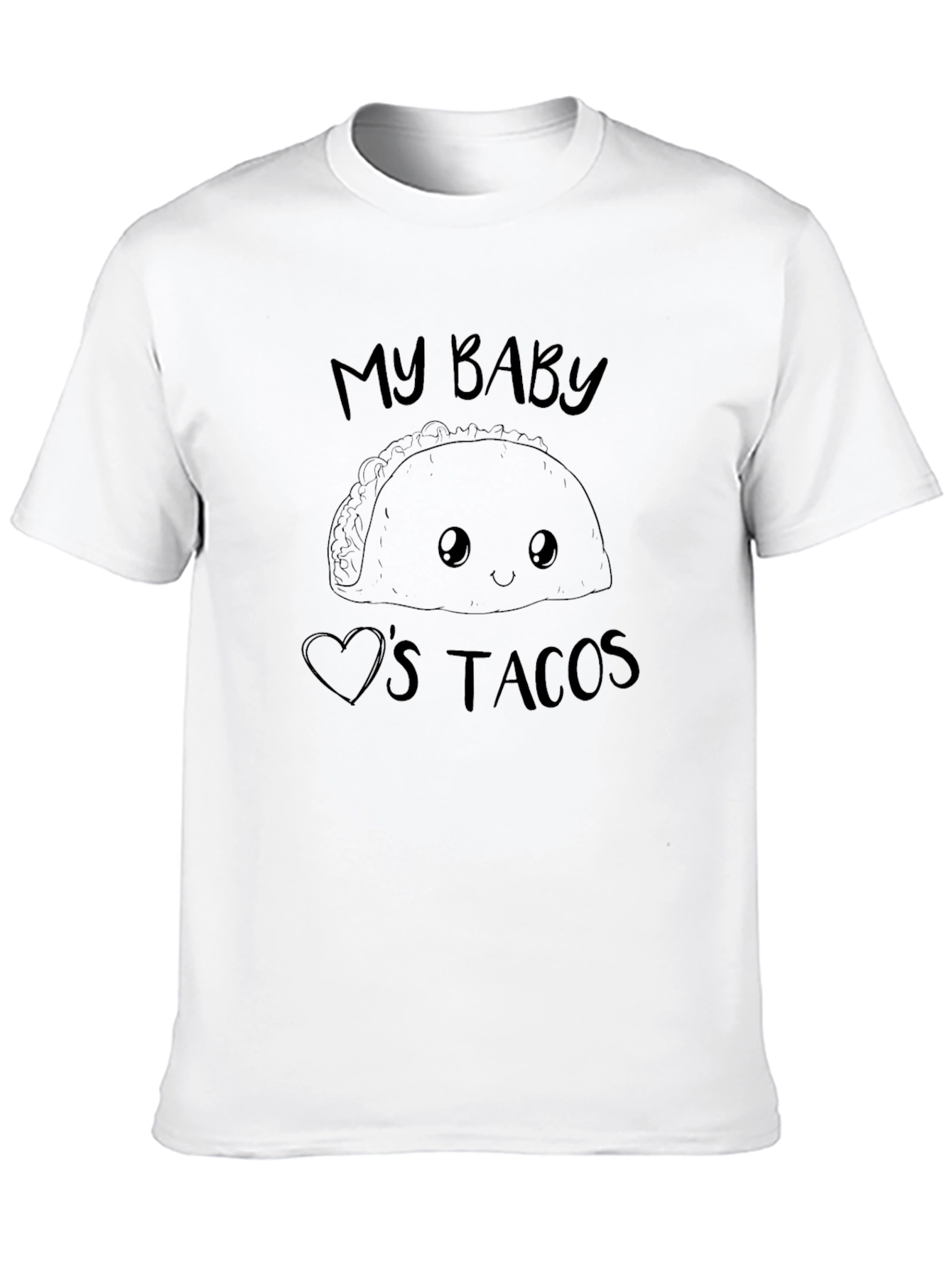 My Baby Loves Tacos Graphic Tee - Black