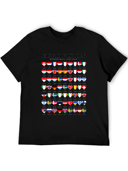 Eurovision Winner Wall 1956-2024 T-Shirt