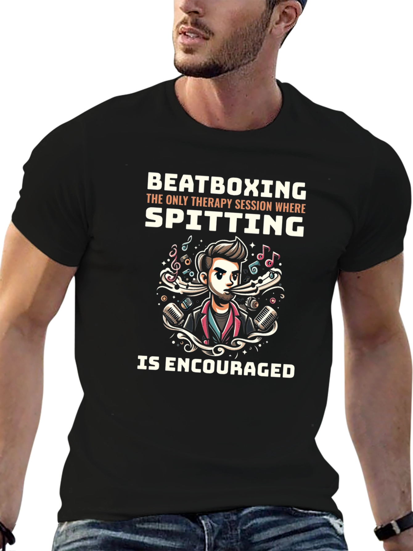 Beatboxing Therapy Session Graphic Tee