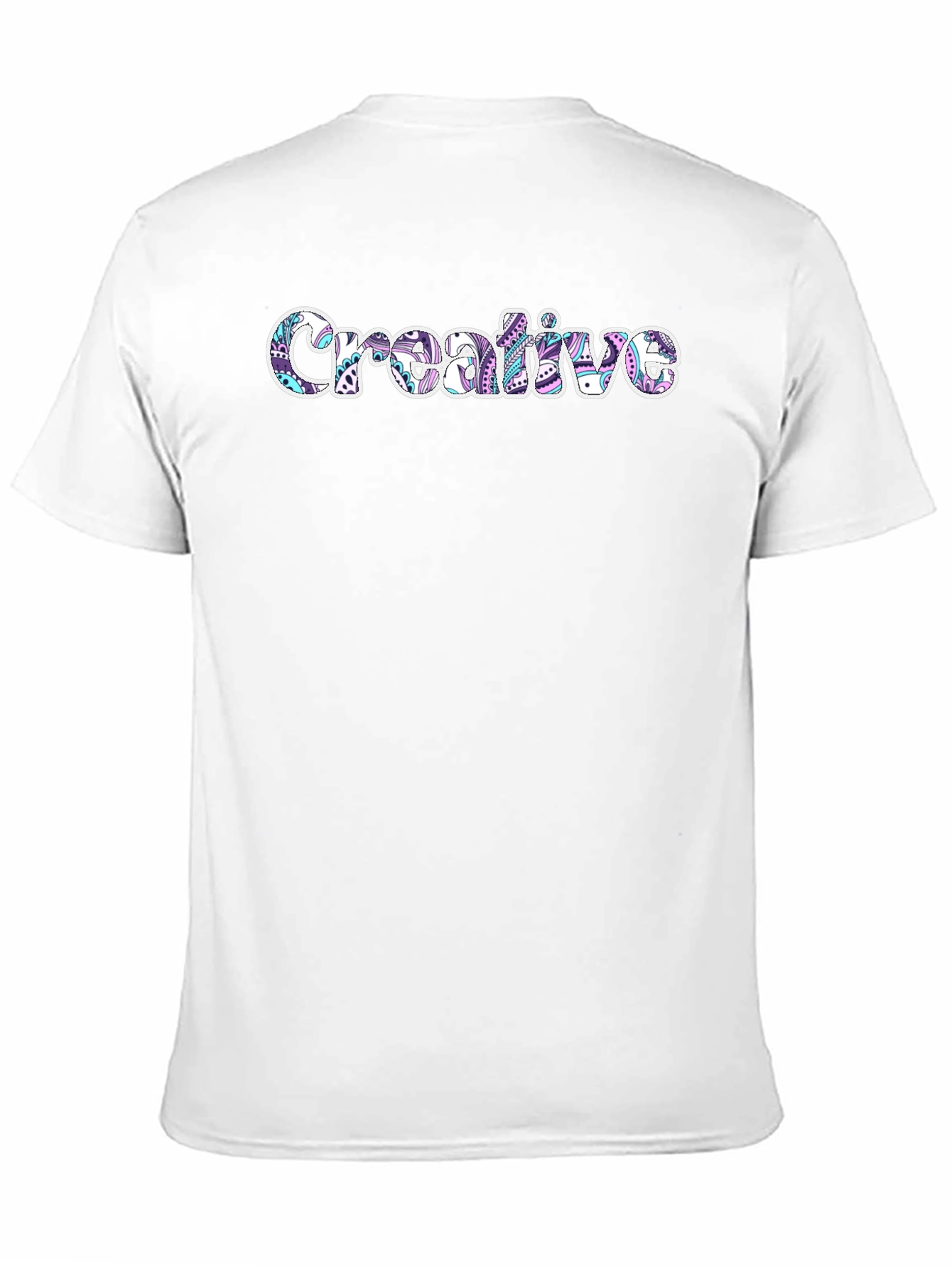 Creative Graphic Tee - Artistic Design Black T-Shirt