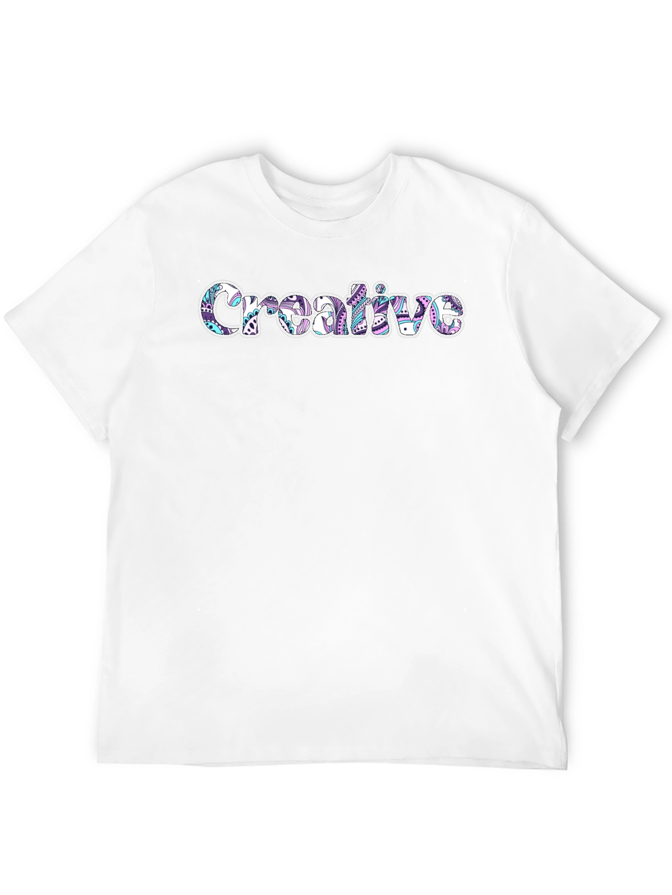 Creative Graphic Tee - Artistic Design Black T-Shirt