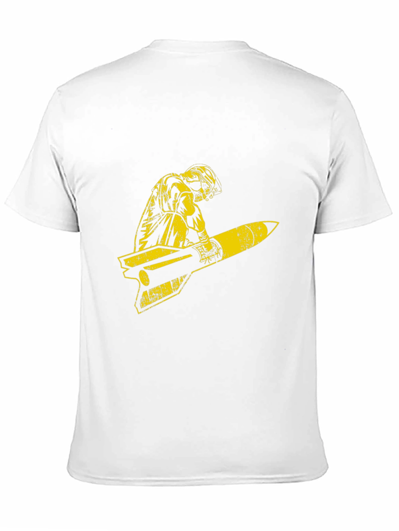 Retro Pilot Missile Ride Graphic T-Shirt