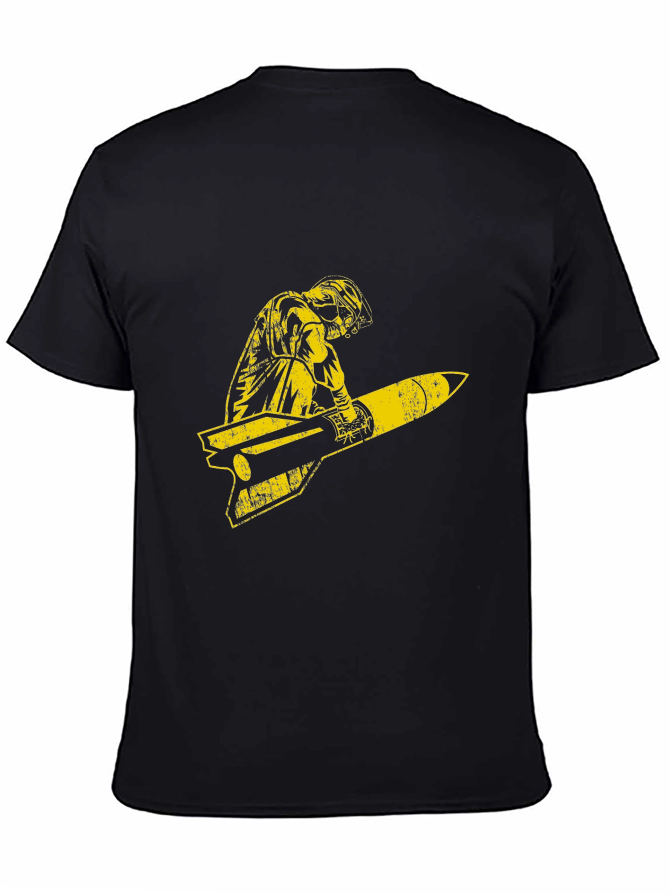 Retro Pilot Missile Ride Graphic T-Shirt