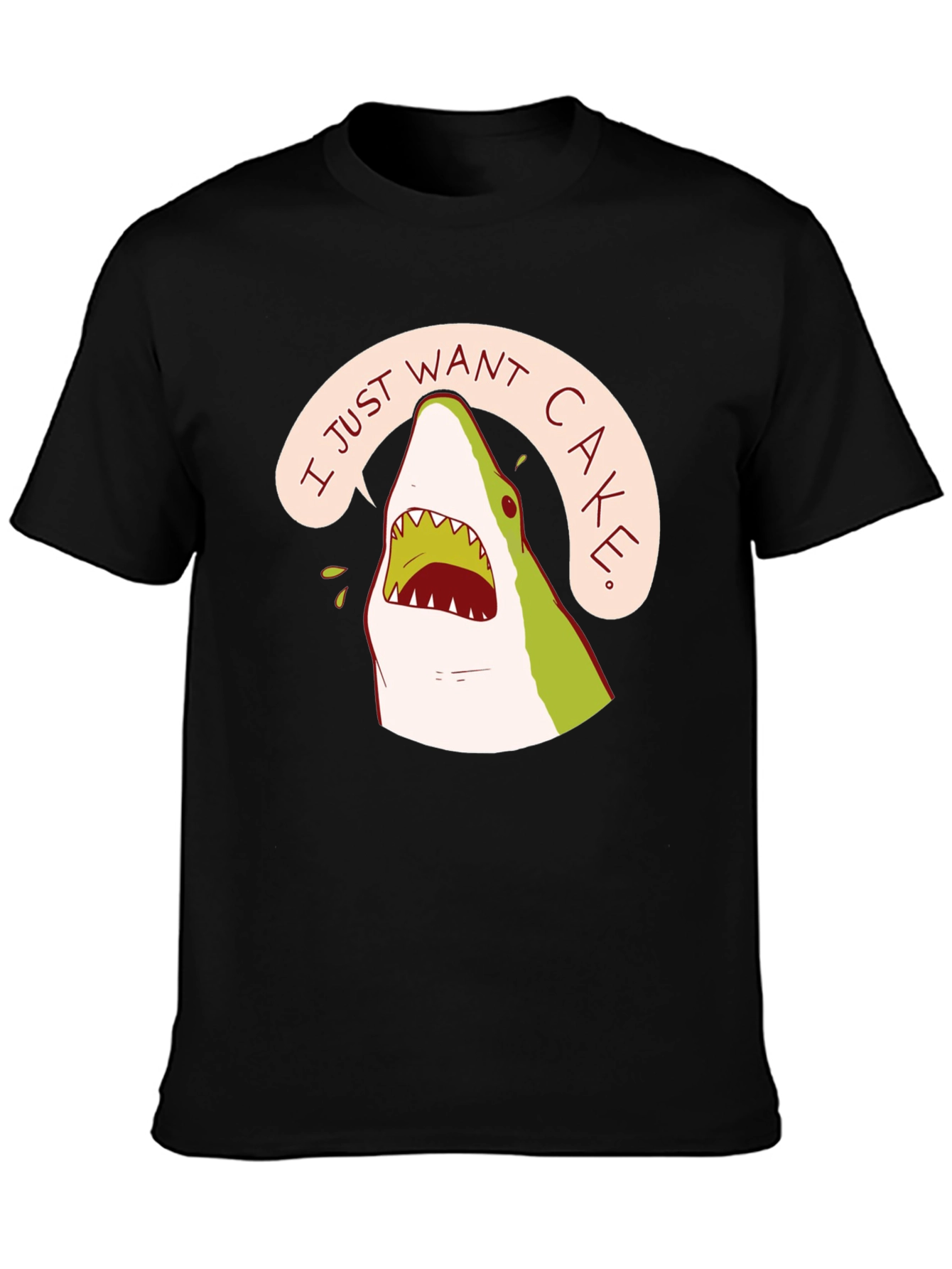 Cake Shark T-Shirt - Funny Cartoon Tee