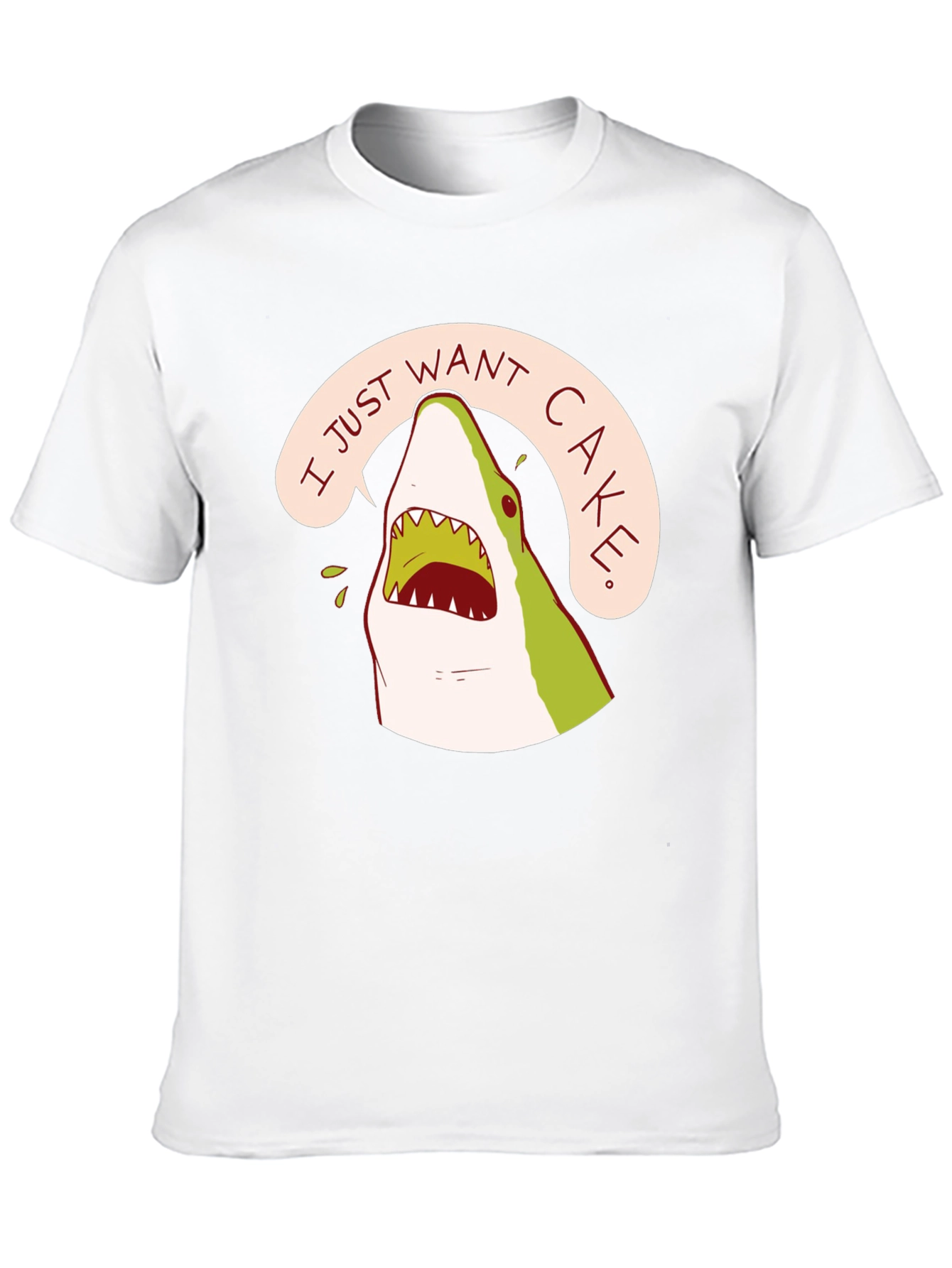 Cake Shark T-Shirt - Funny Cartoon Tee