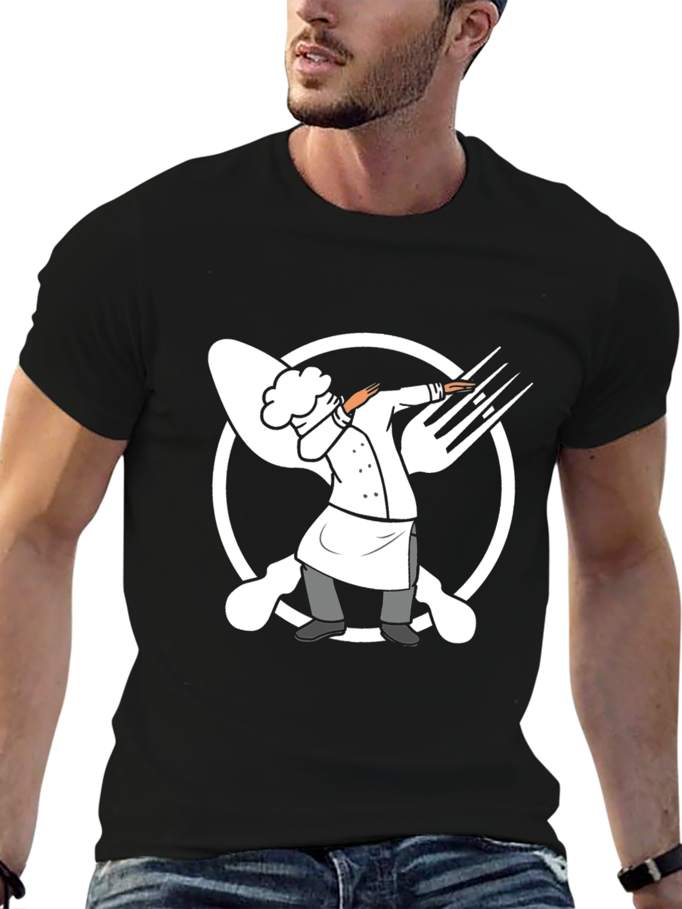Dabbing Chef T-Shirt - Funny Cook Tee