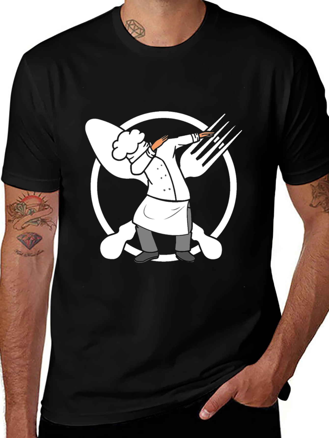 Dabbing Chef T-Shirt - Funny Cook Tee