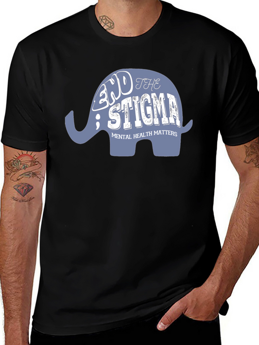 End the Stigma Mental Health Matters Graphic T-Shirt