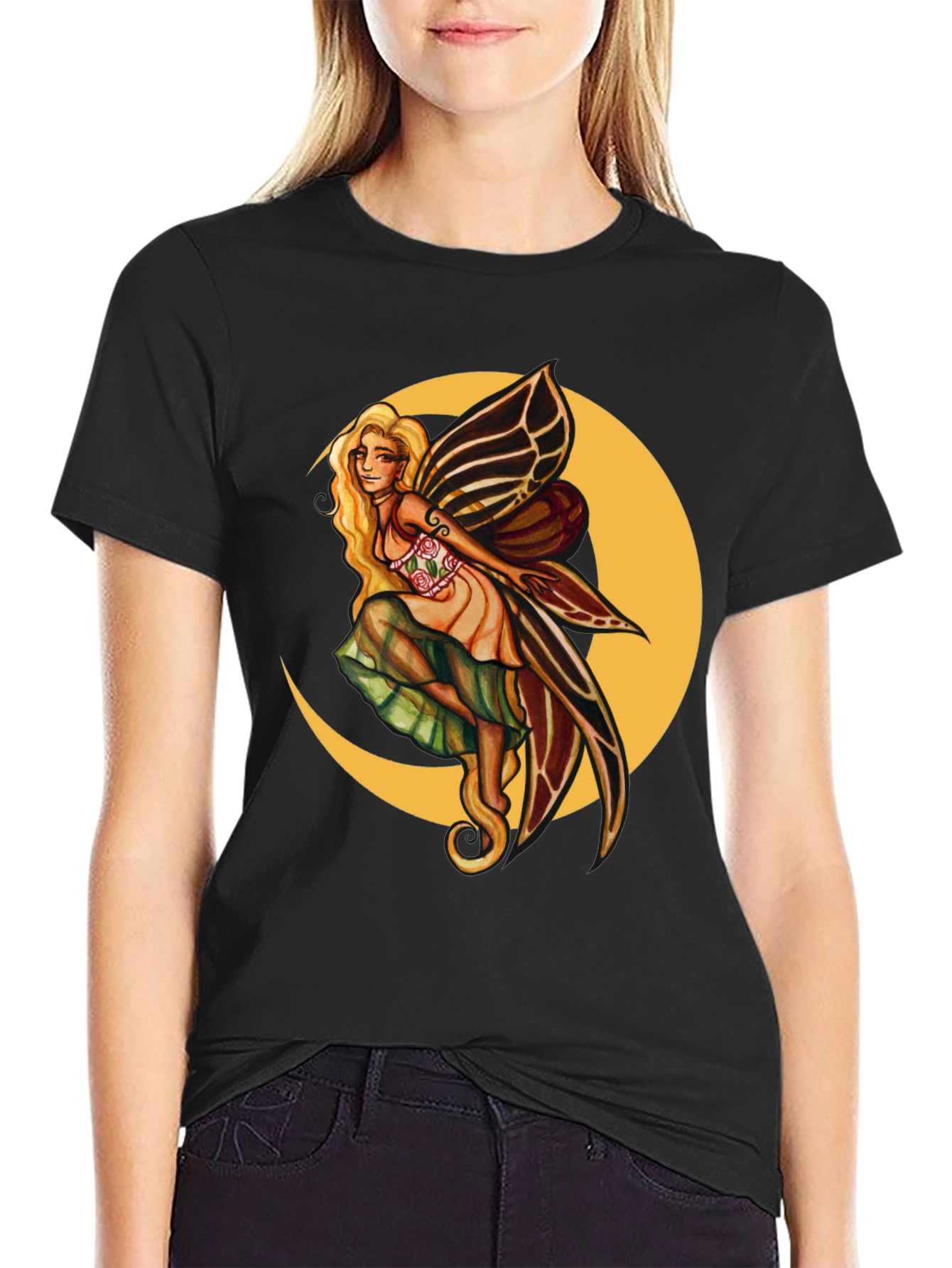 Fairy Moon T-Shirt - Unique Graphic Tee