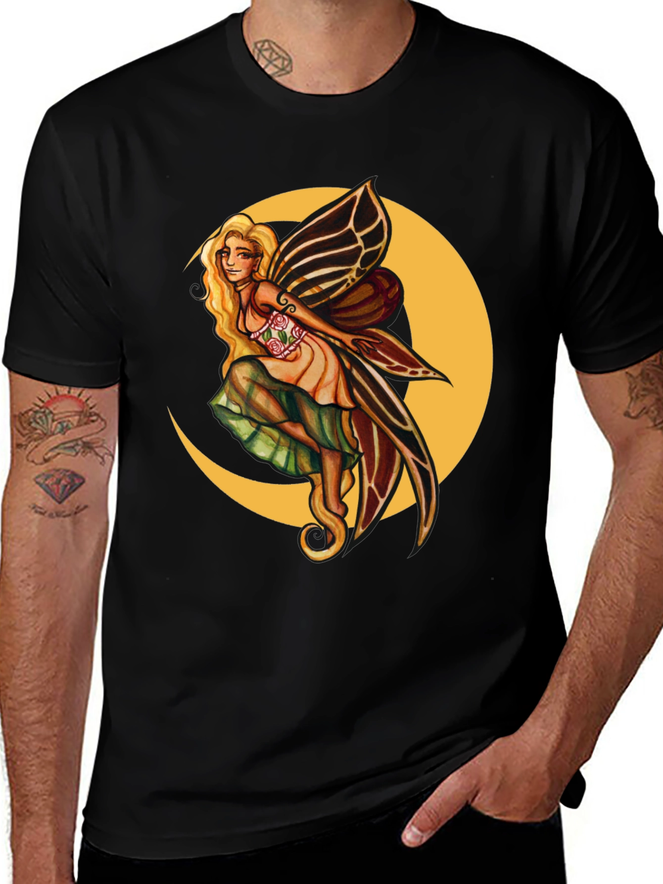 Fairy Moon T-Shirt - Unique Graphic Tee