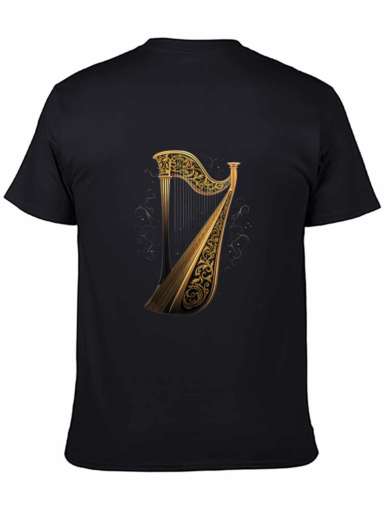 Golden Harp Graphic Tee - Black T-Shirt