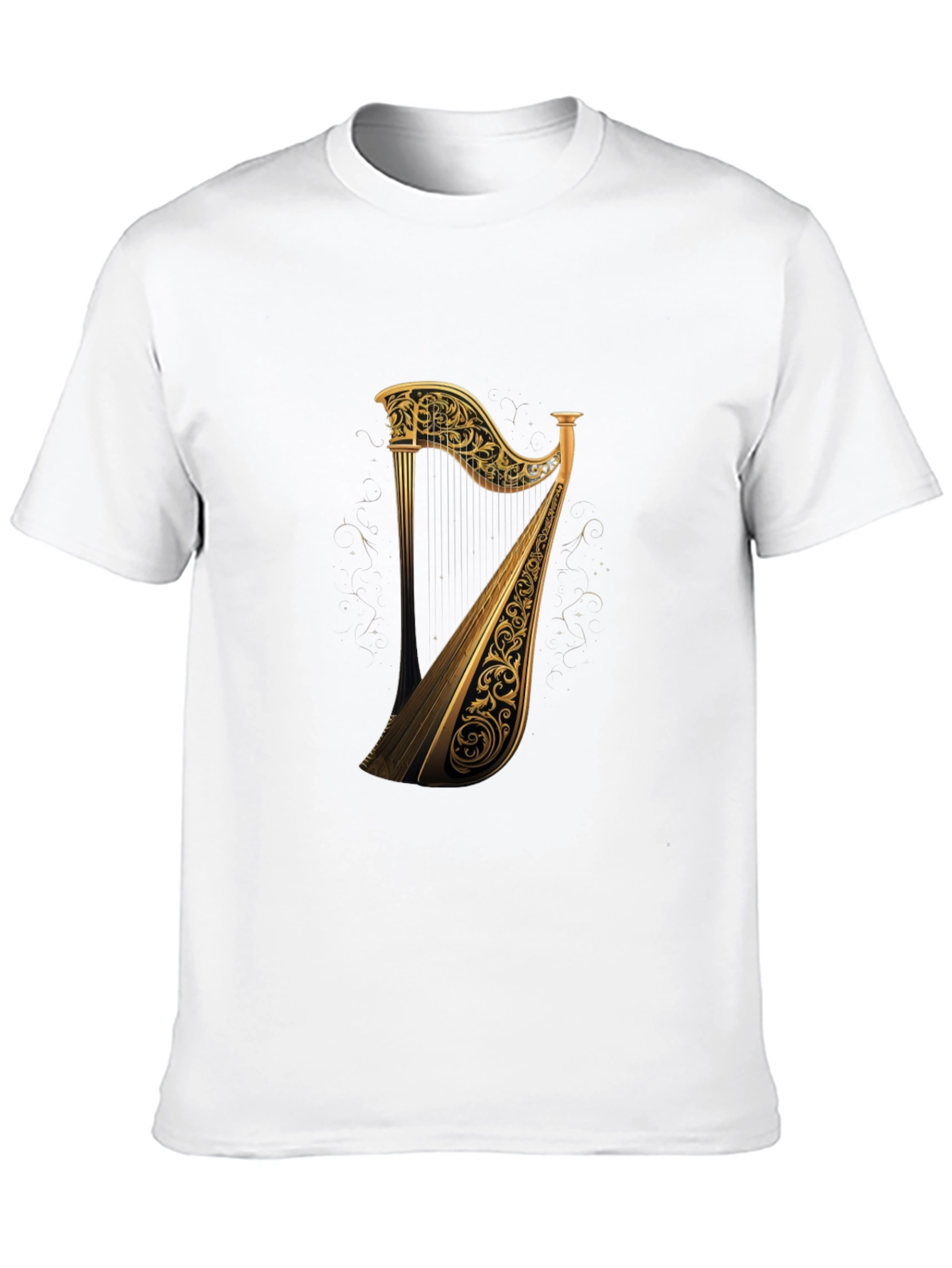 Golden Harp Graphic Tee - Black T-Shirt