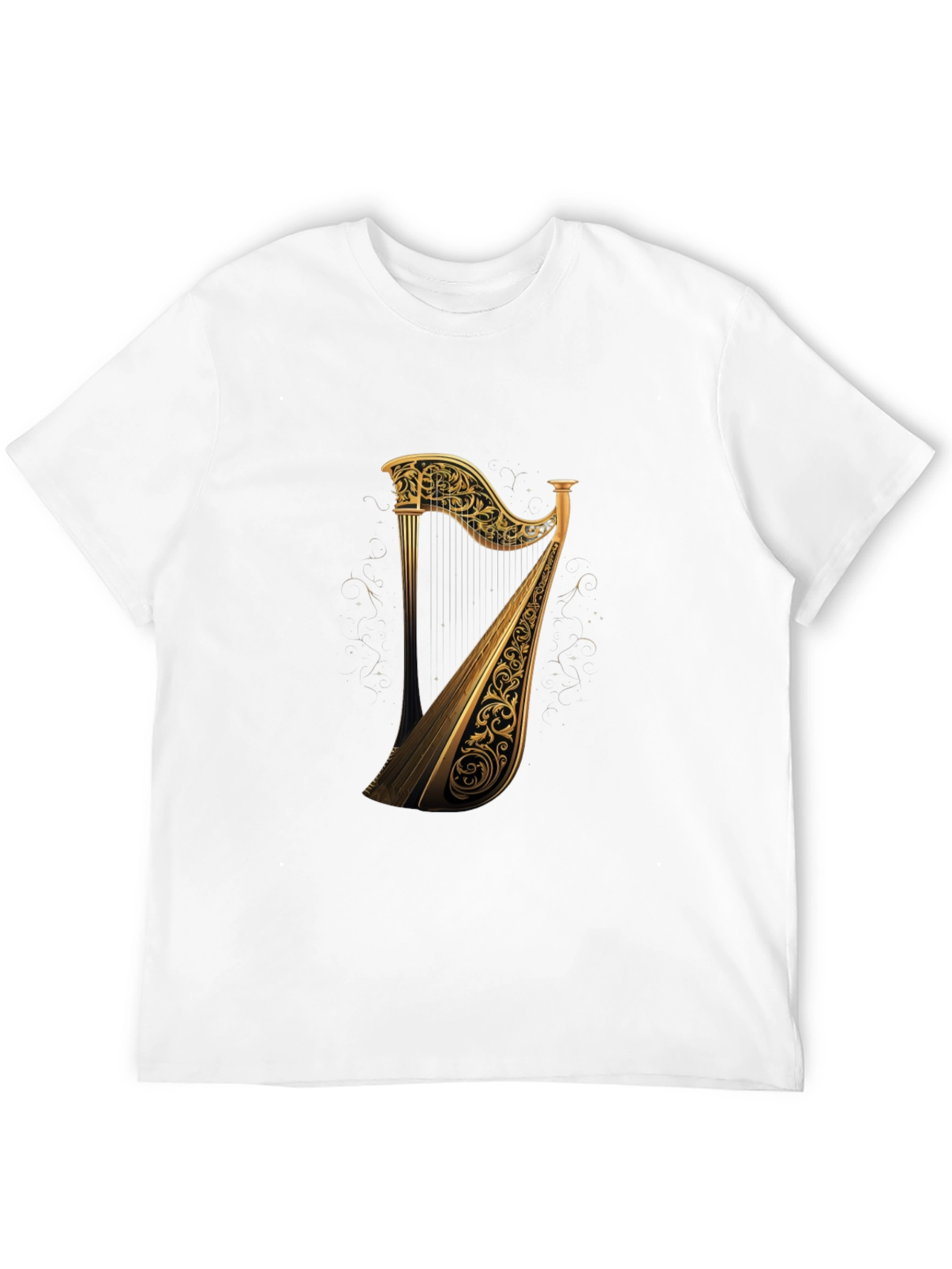 Golden Harp Graphic Tee - Black T-Shirt