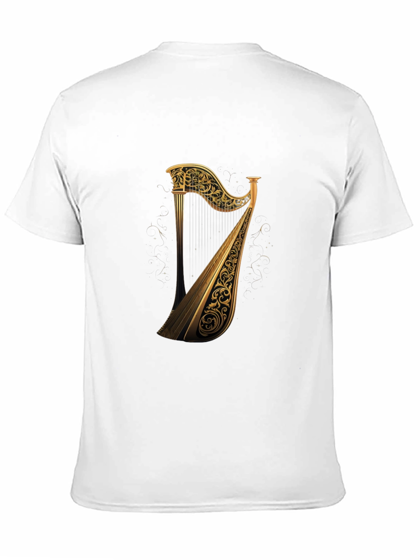 Golden Harp Graphic Tee - Black T-Shirt