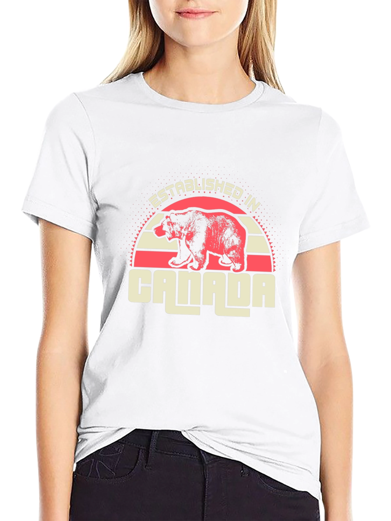 Established in Canada Bear Graphic Tee