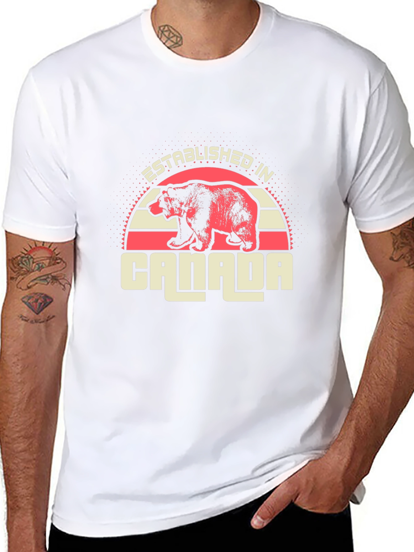 Established in Canada Bear Graphic Tee