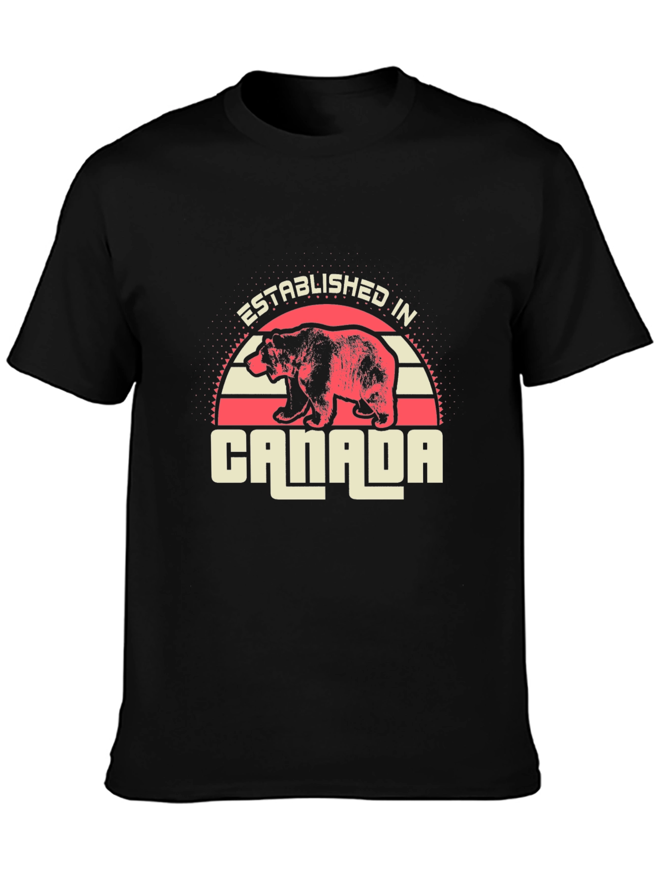 Established in Canada Bear Graphic Tee